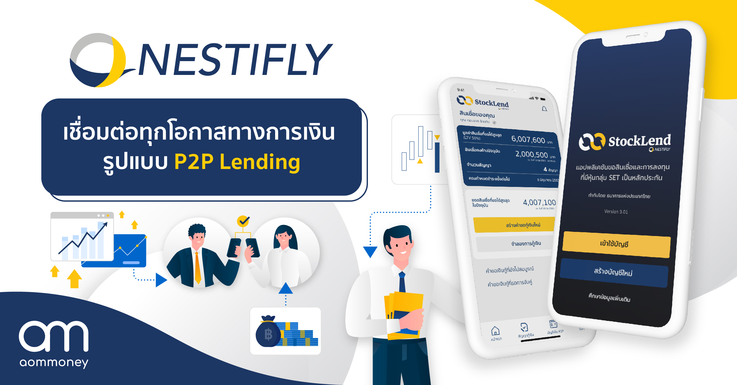 NestiFly เชื่อมต่อทุกโอกาสทางการเงิน รูปแบบ P2P Lending