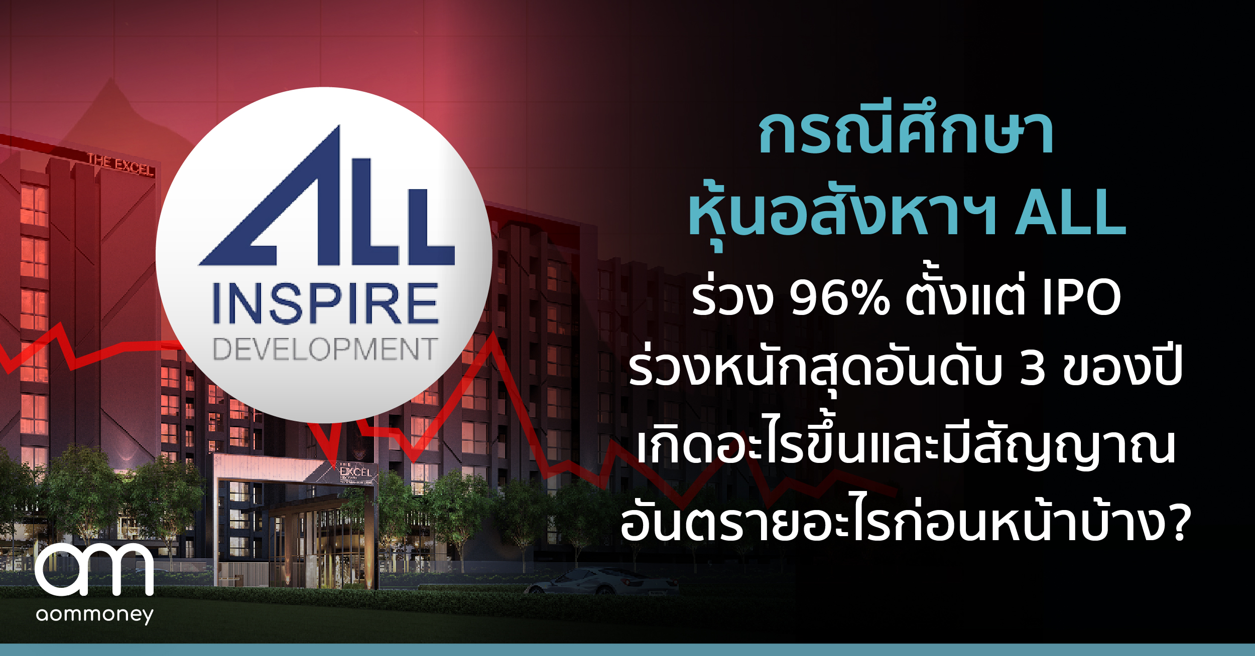 กรณีศึกษาหุ้นอสังหาฯ ALL ร่วง 96% ตั้งแต่ IPO ร่วงหนักสุดอันดับ 3 ของปี เกิดอะไรขึ้นและมีสัญญาณอันตรายอะไรก่อนหน้าบ้าง?