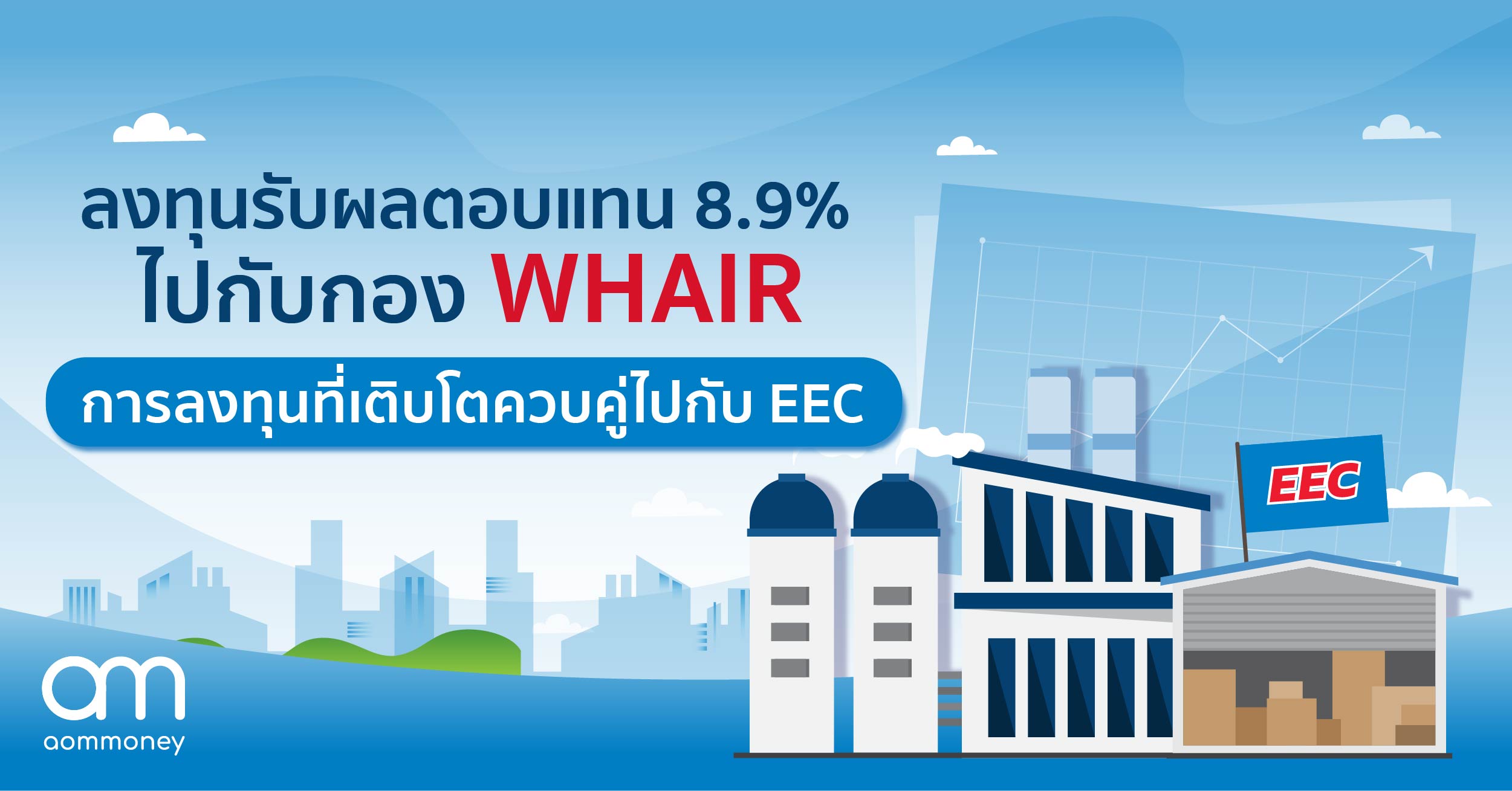 ลงทุนรับผลตอบแทน 8.9% ไปกับ กอง WHAIR การลงทุนที่เติบโตควบคู่ไปกับ EEC