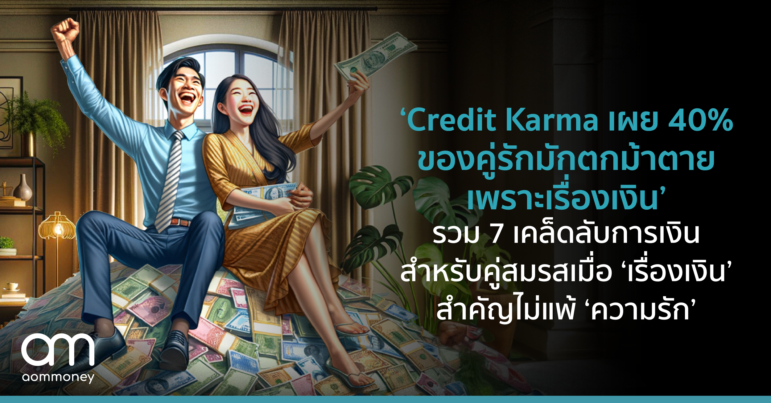 ‘Credit Karma เผย 40% ของคู่รักมักตกม้าตาย เพราะเรื่องเงิน’ รวม 7 เคล็ดลับการเงินสำหรับคู่สมรส เมื่อ ‘เรื่องเงิน’ สำคัญไม่แพ้ ‘ความรัก’