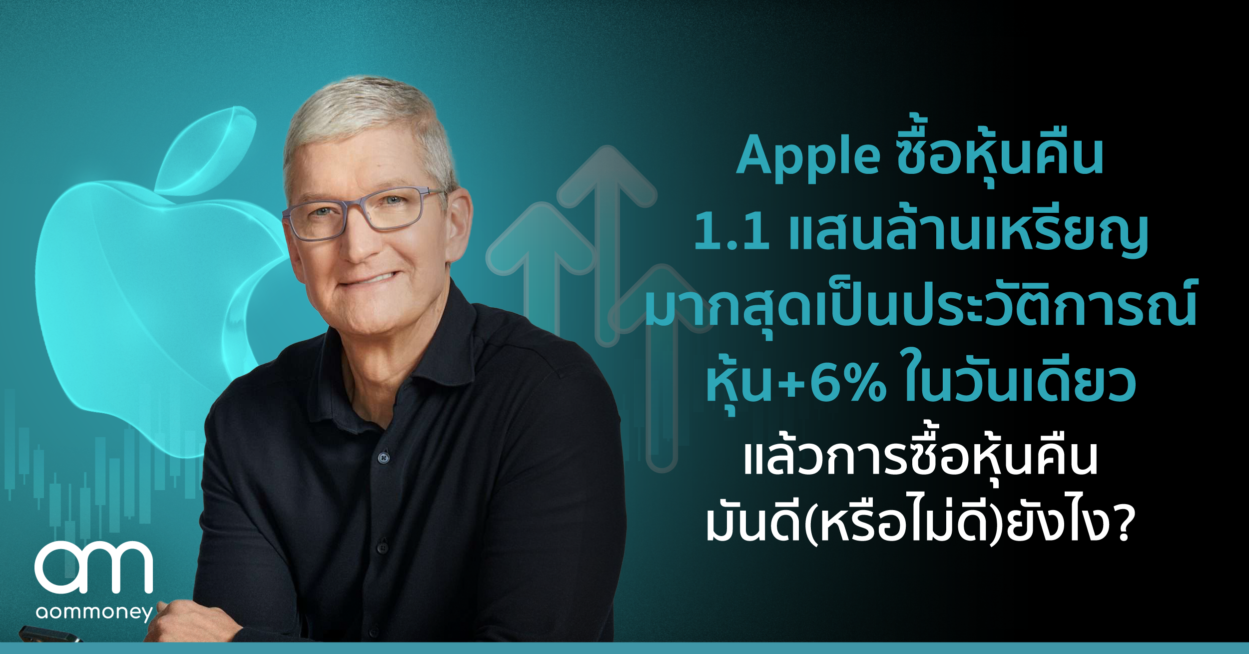 Apple ซื้อหุ้นคืน 1.1 แสนล้านเหรียญมากสุดเป็นประวัติการณ์ หุ้น +6% ในวันเดียว แล้วการซื้อหุ้นคืนมันดี (หรือไม่ดี) ยังไง?